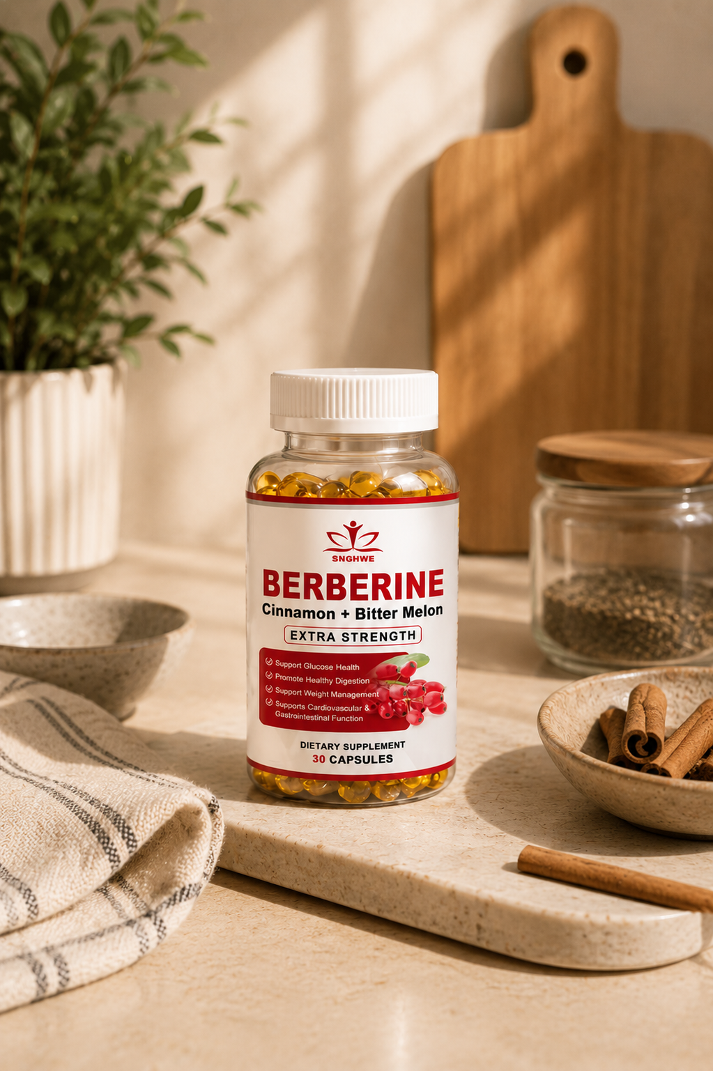 Berberine and Cinnamon Capsules