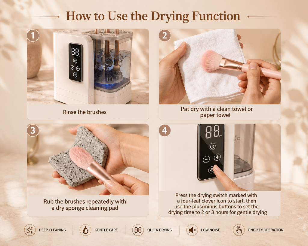 5-in-1 Electric Makeup Brush Cleaner & Dryer Machine