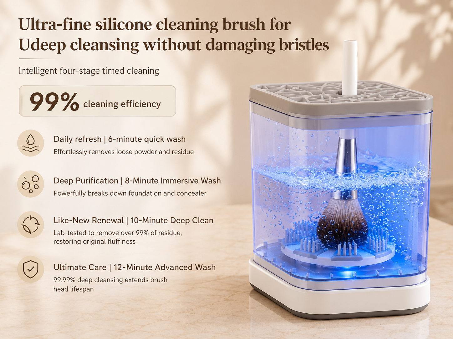 5-in-1 Electric Makeup Brush Cleaner & Dryer Machine