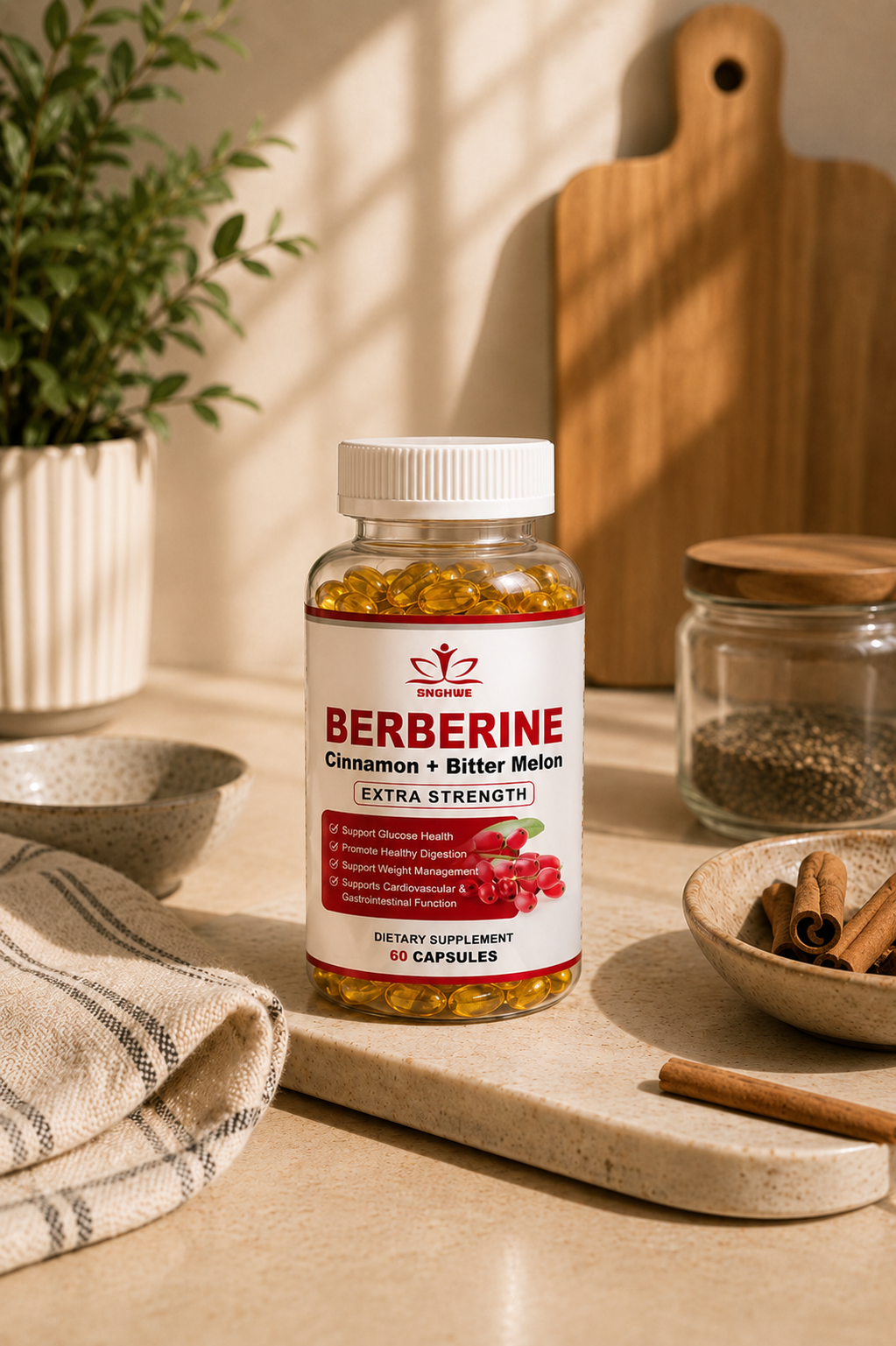 Berberine and Cinnamon Capsules