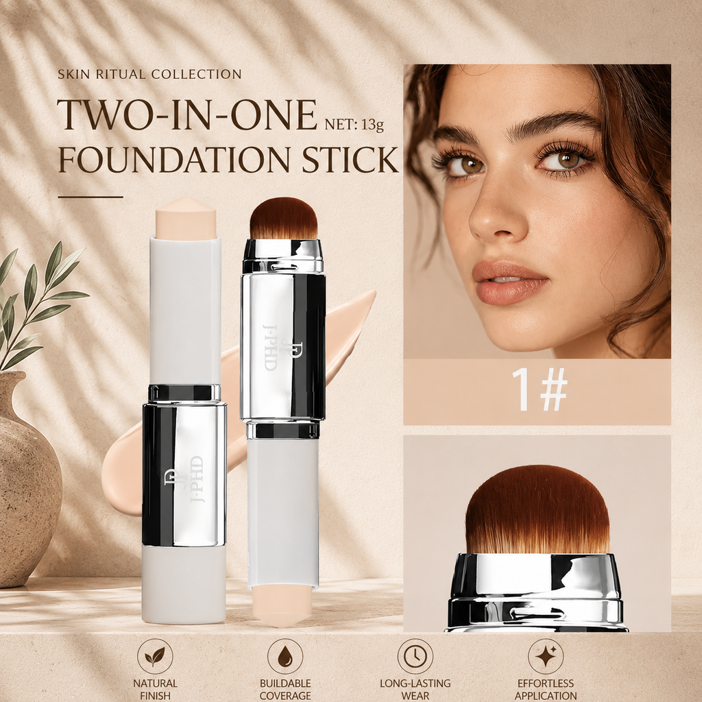 2-in-1 Foundation Stick with Built-In Brush