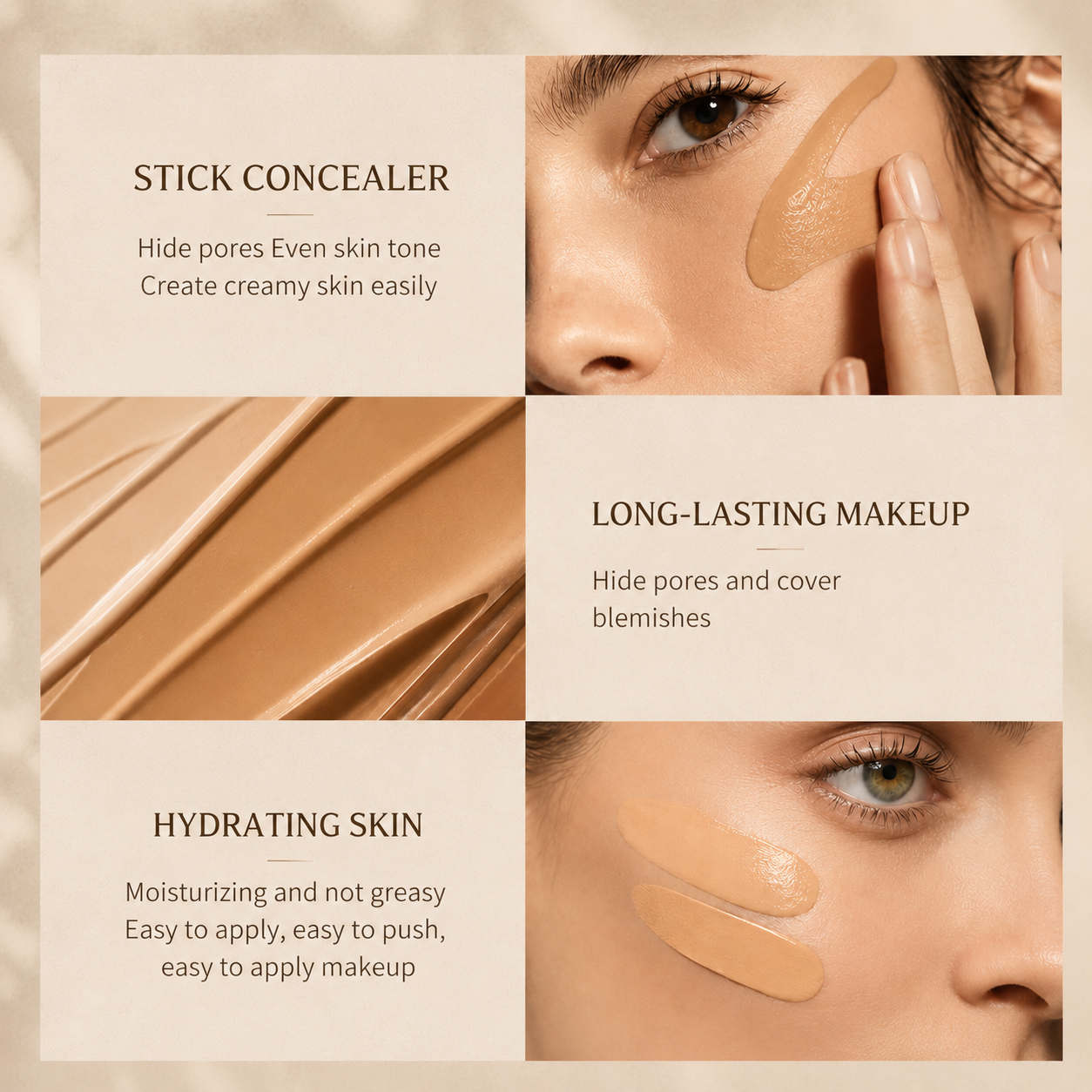 2-in-1 Foundation Stick with Built-In Brush
