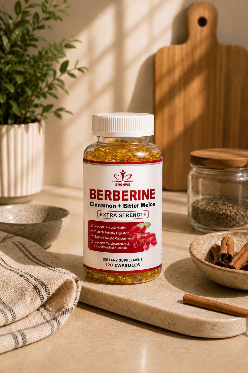 Berberine and Cinnamon Capsules
