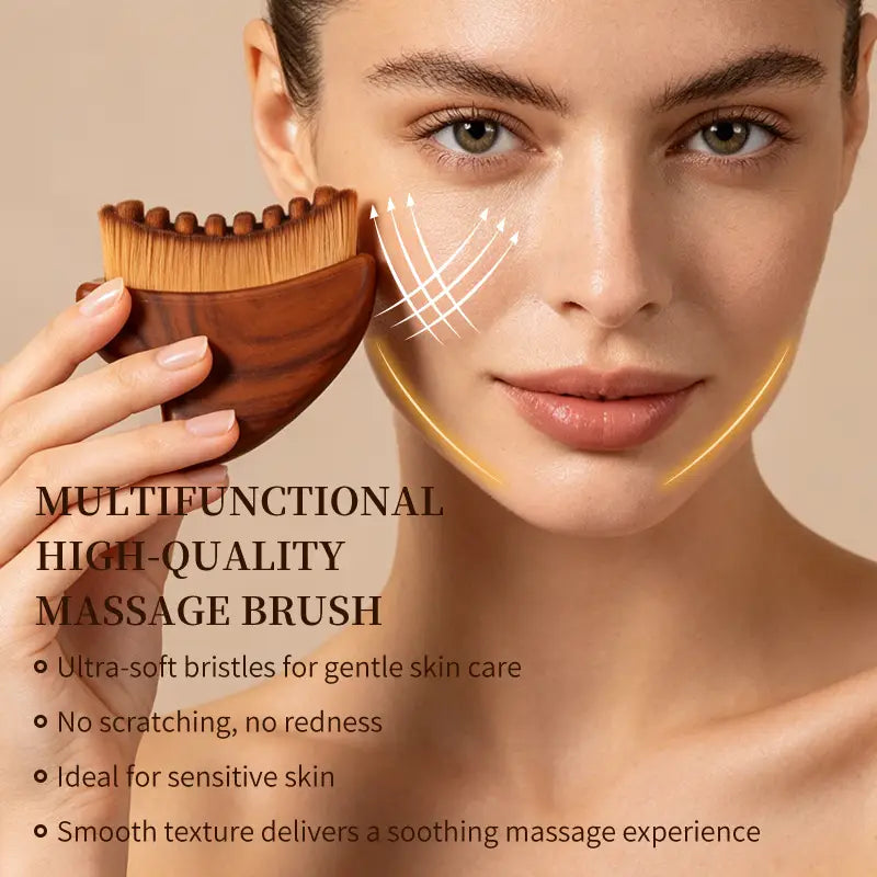 Lymphatic brush in use