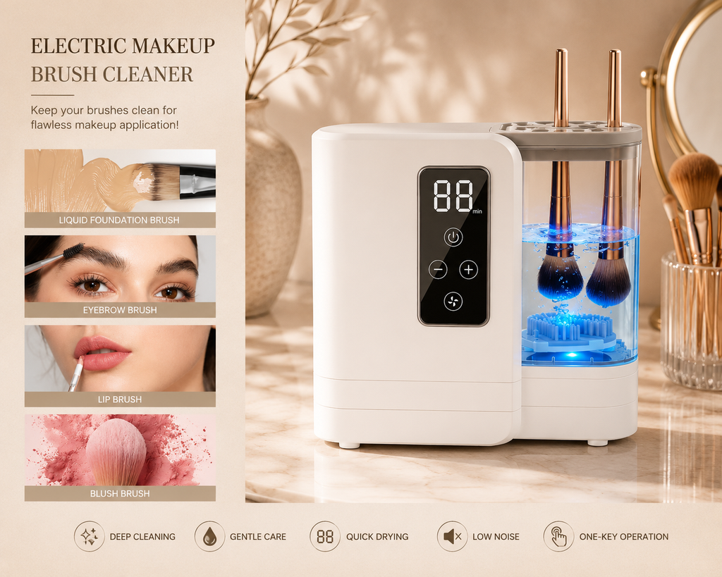 5-in-1 Electric Makeup Brush Cleaner & Dryer Machine